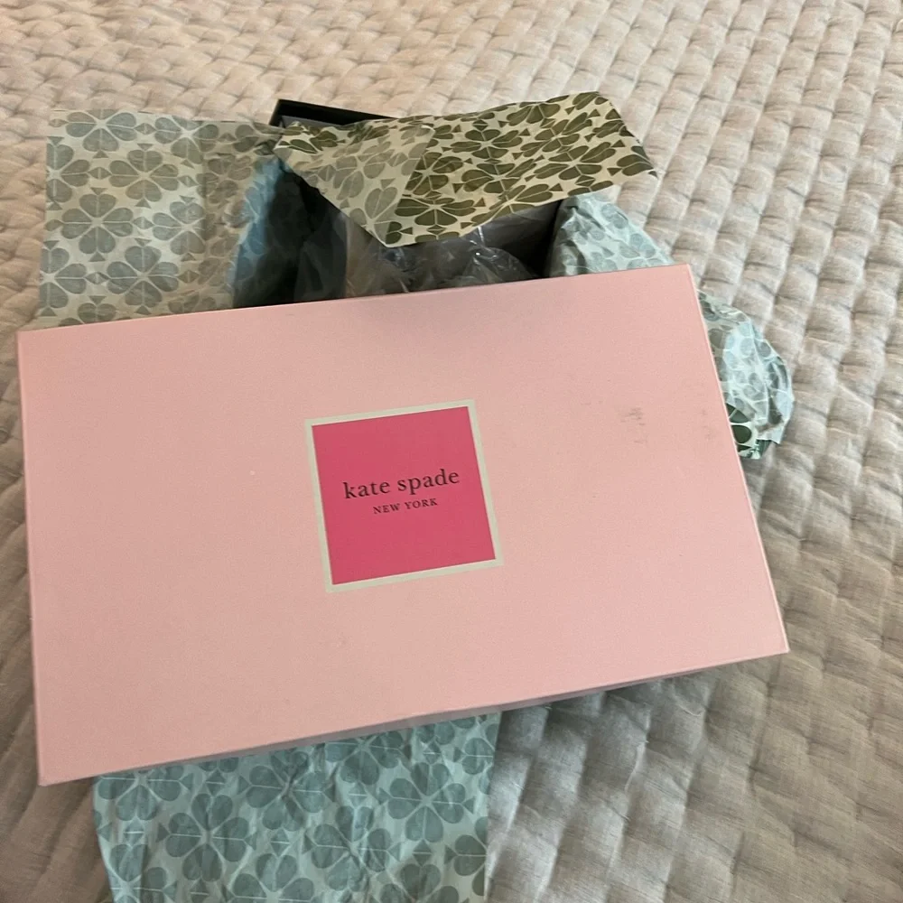NIB Kate Spade Knottingham Knit Espadrille in Flirty Rose/Optic White Size 9 - Picture 5 of 8
